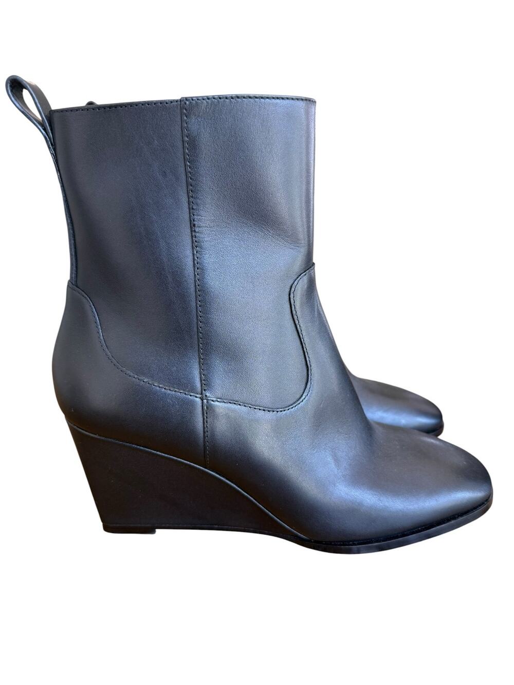 Coach Josephine Wedge Booties Women’s 8 Black Leather CW712 NWOT $278